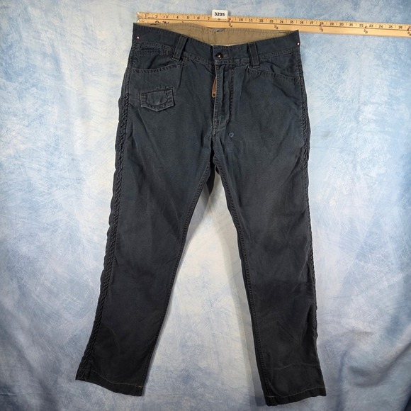 Diesel Other - Diesel Mens Ruched Side Seam Cotton Trousers Pants Faded Black Size 29